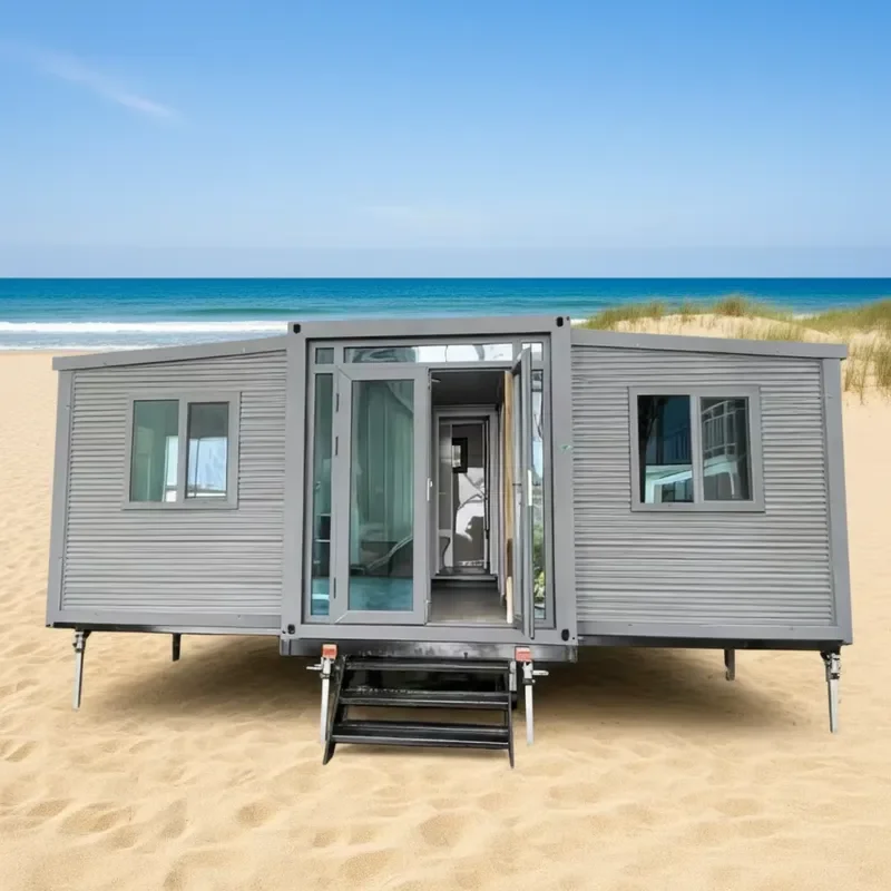 Expandable Double Wing Modern Design Breathable Container House Overseas Export Prefab Folding House China