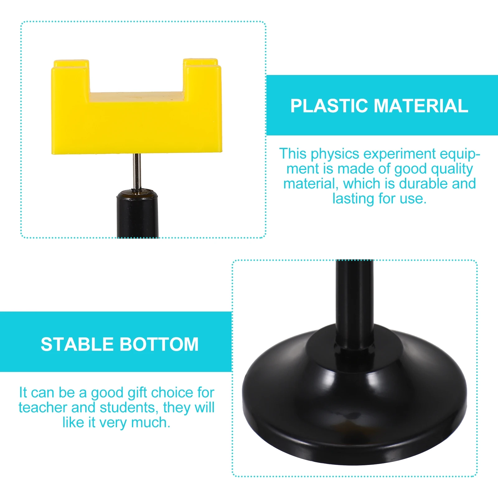 

4 Pcs Swivel Stand Turntable Static Experiment Rotating Holder Electricity Learning Child