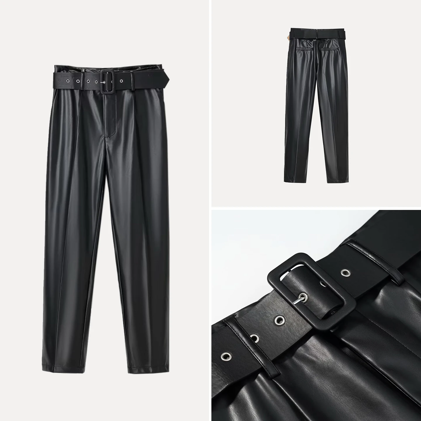 

Новые женские модные брюки на осень 2025: универсальные повседневные брюки для работы и отдыха с молнией на талии