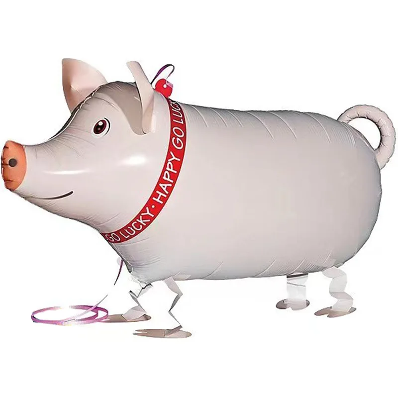 1Pcs Walking Pig Aluminum Foil Balloon Pig Balloons For Birthday Baby Shower Kid’s Toy Christmas Gift Photo Props Decorations