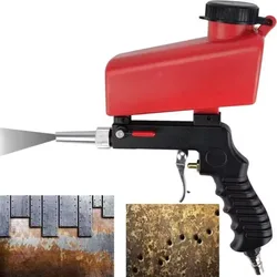 Portable Pneumatic Sandblasting Gun Small Metal Descaling Sand Blaster Pneumatic Sand Blasting and Polishing Set