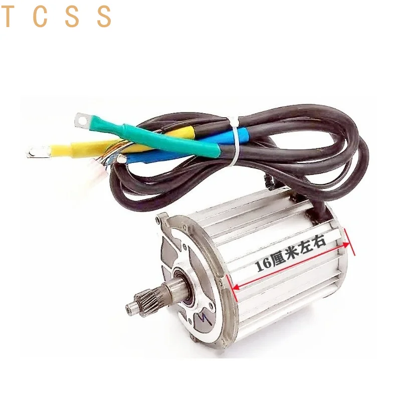 2000W Permanent Magnet Synchronous Motor EV BLDC Motor High Torque Electric Vehicle Engine 48V 72V Waterproof Aluminum Alloy