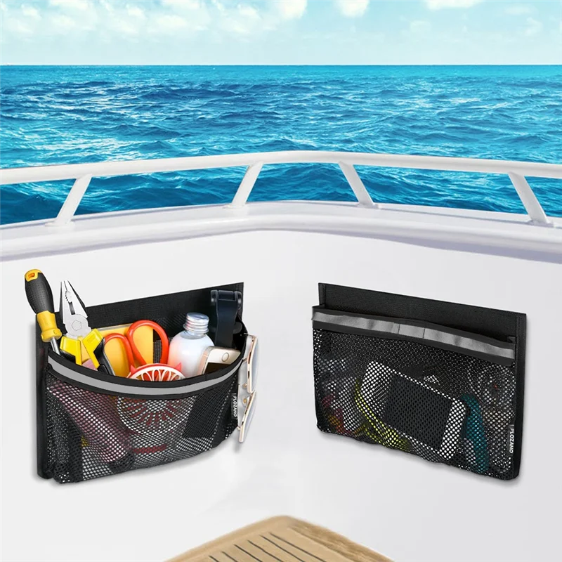【بيع كبير】حقيبة تخزين القارب، مقاومة للتسرب، شبكة تنظيم القوارب اللاصقة القوية العاكسة، شبكة تخزين القارب #4