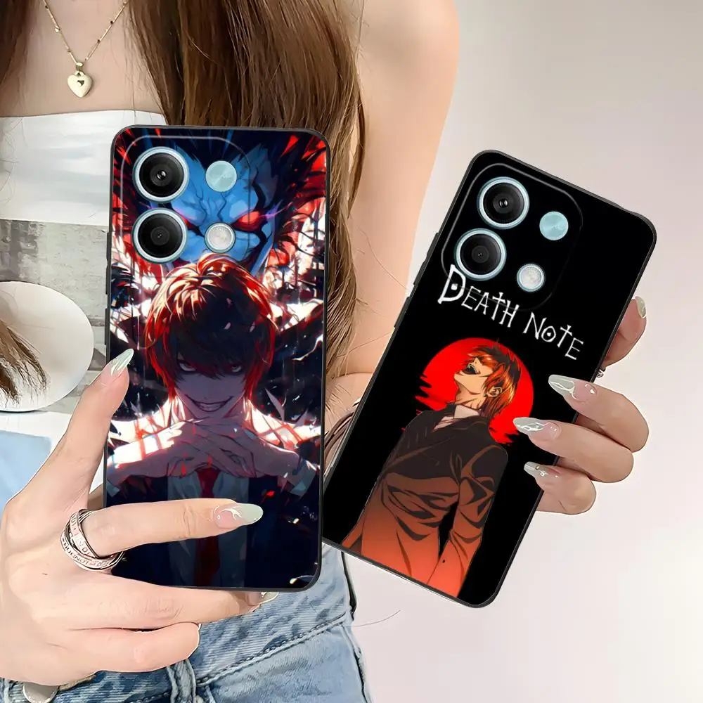 

Чехол для мобильного телефона Death Note Kira Light для POCO F7 F6 F5 F4 F3 F2 Pro GT C75 C71 C65 C61 C40 Pro Ultra Colorful Print Cover