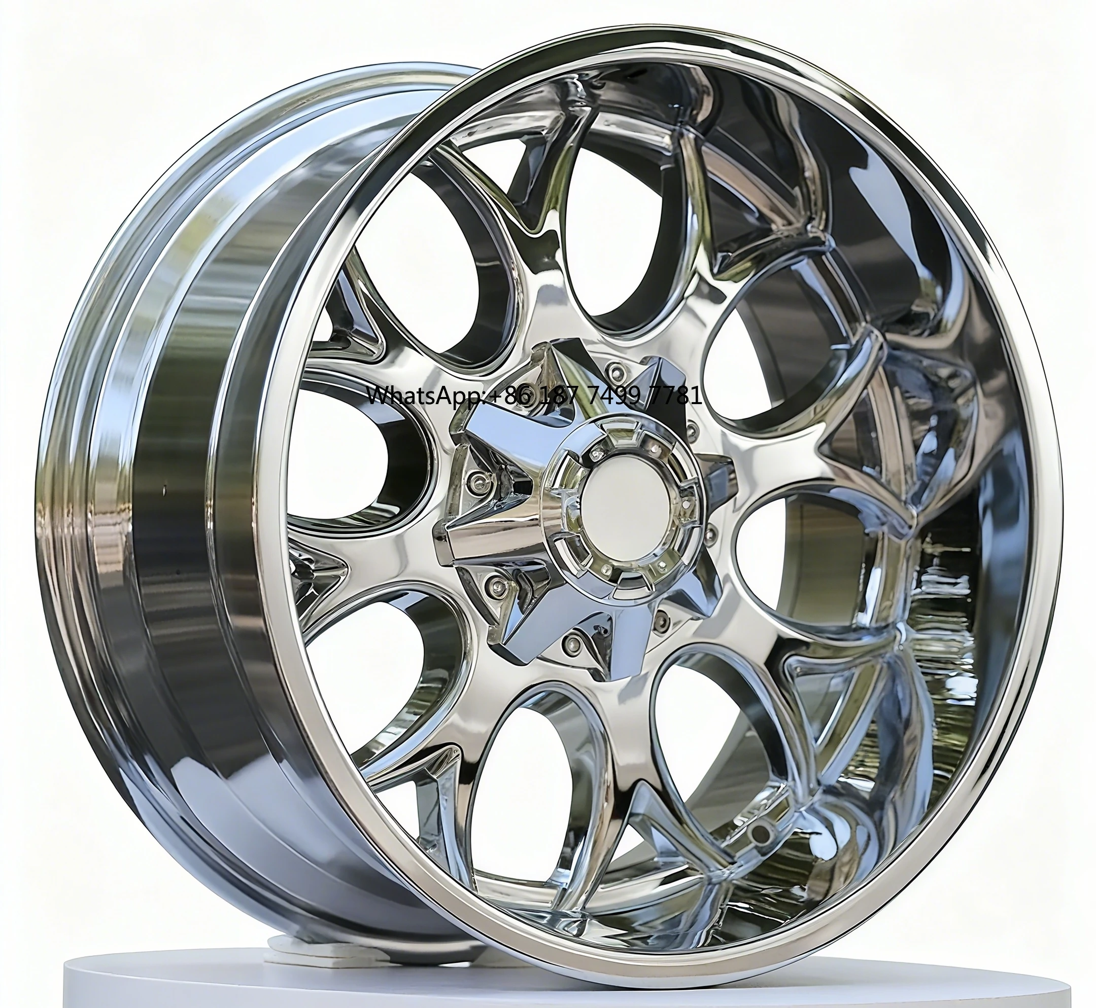 

20-22 Inch Off-Road Chrome Modified Wheel Upgrade for 5X127 5X139.7 5x150 6X135 6X139.7 8X165.1 8x170-For Pickup & SUV Wheels