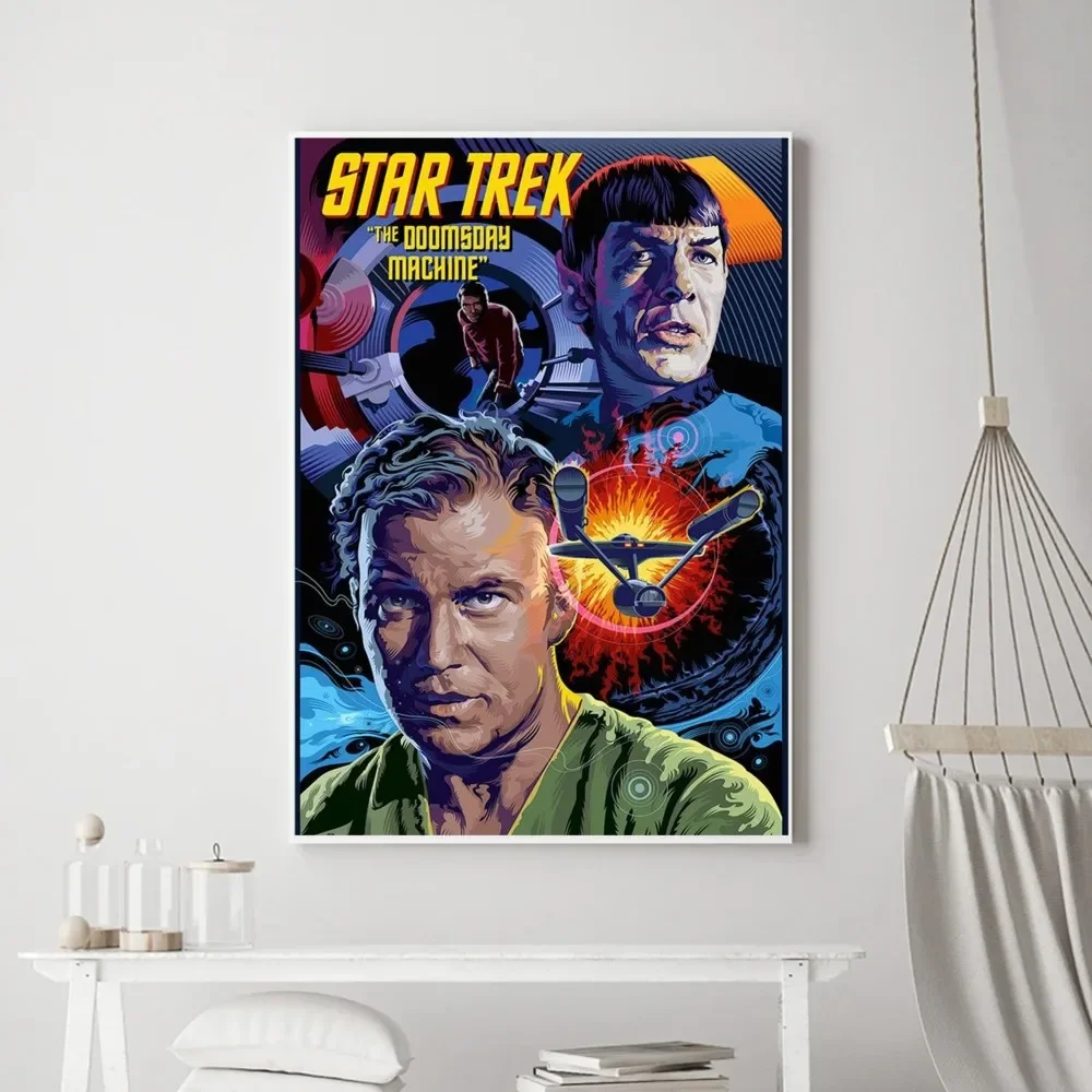 Classic Movie S-Star T-Trek Poster stampe Vintage Art Home Painting bagno cucina Bar accessori Wall Sticker Small Size