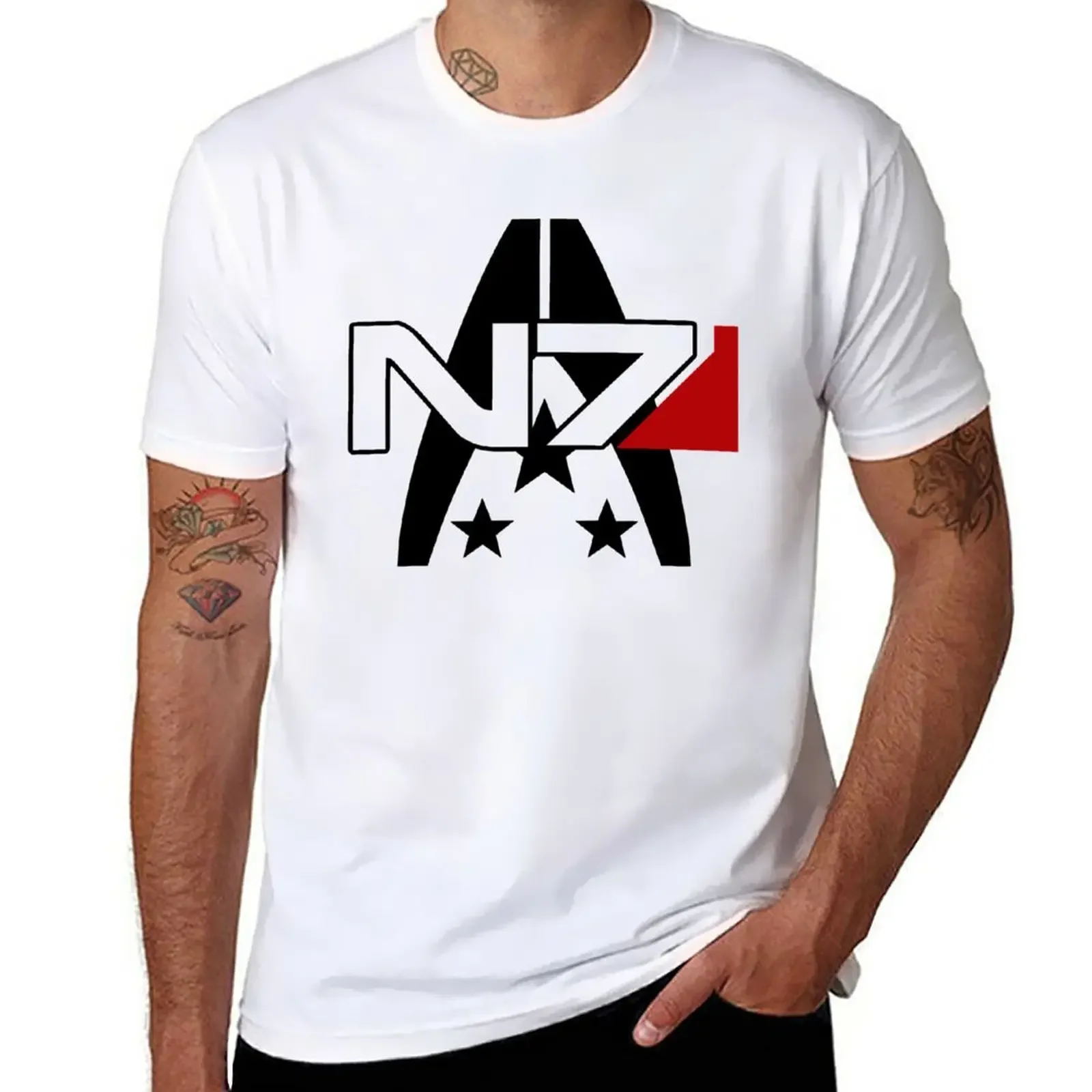 Mass Effect N7 Alliance Tee T-Shirt aesthetic clothes tops oversizeds sweat shirts, men