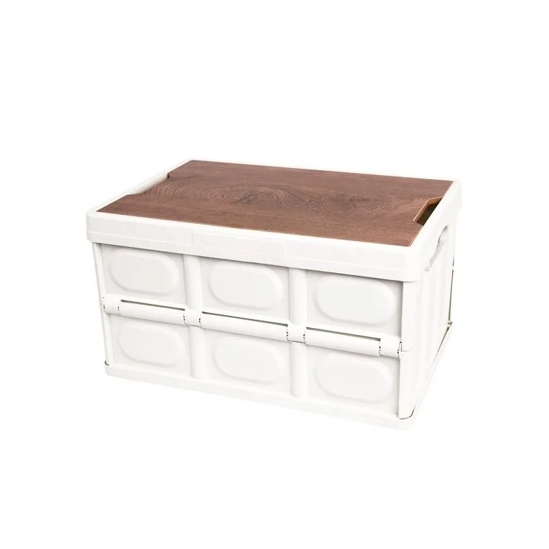 

Outdoor picnic portable foldable white storage box large capacity camping self-driving travel storage