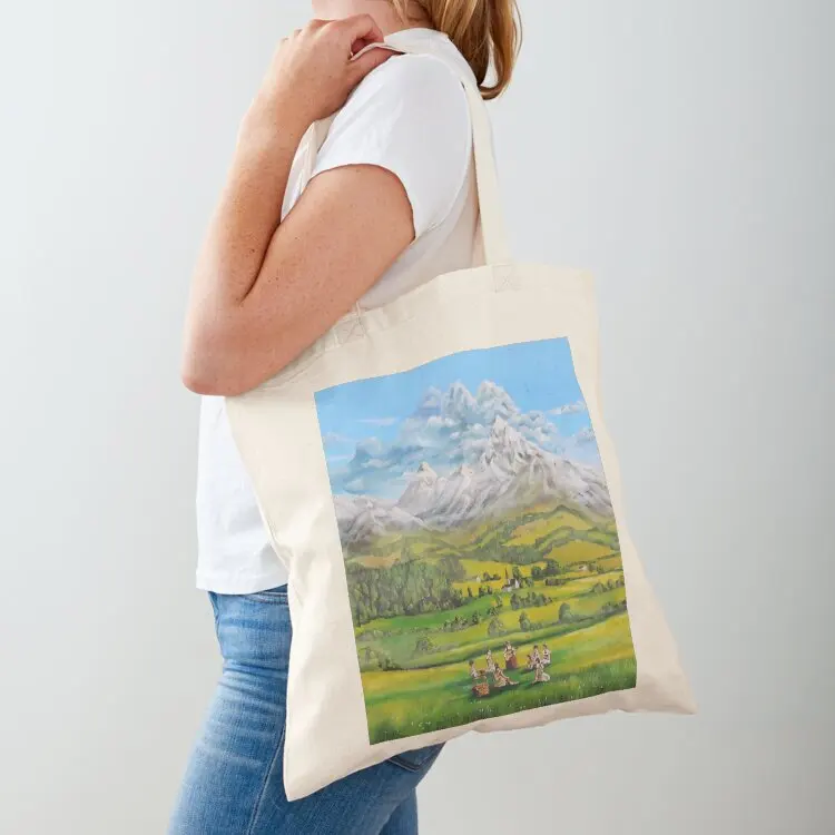 

The Sound of Music oil painting Tote Bag custom fabric bag canvas tote bag cloth woman for beach
