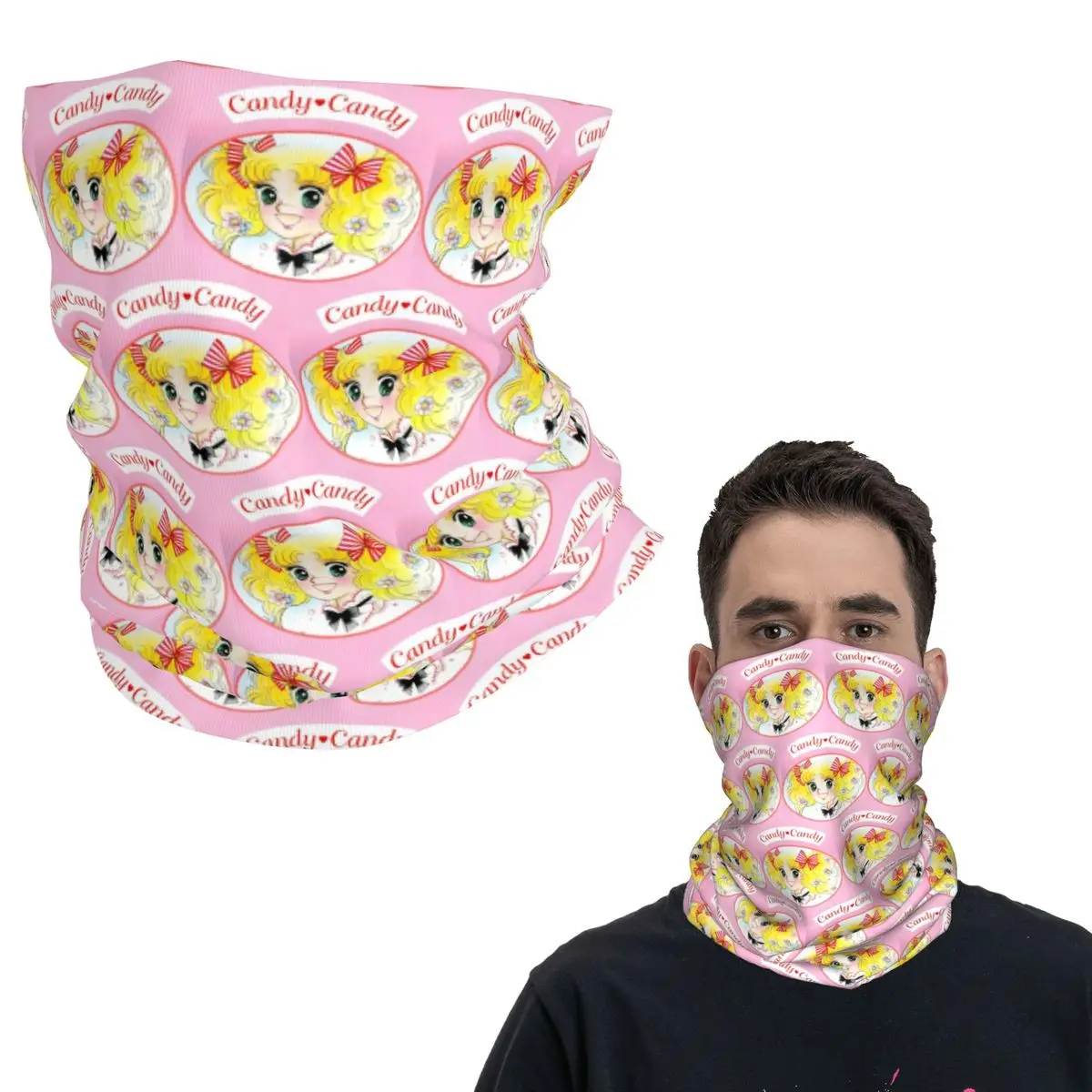 

Конфеты Конфеты Япония Аниме Манга Бандана Шея Гетры Волшебный Шарф с принтом Многофункциональная Маска Для Лица Унисекс Взрослый Всесезонный