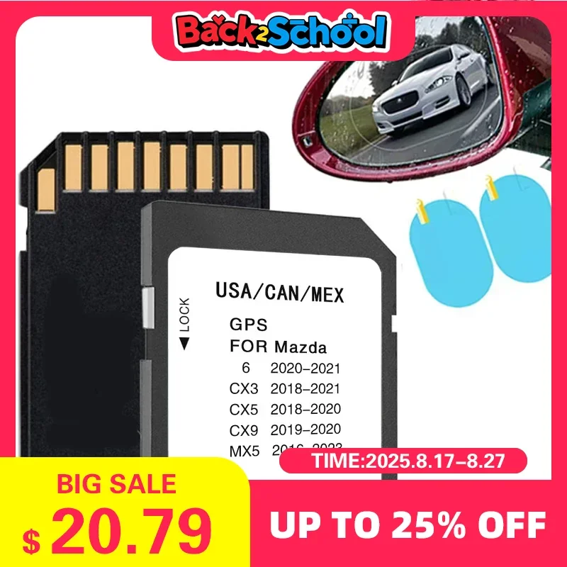 

8GB Memory Card GPS for Mazda 6 CX-3 CX-5 CX-9 MX-5 Connect Navigation USA/CAN/MEX Maps Update Data 2023 GPS Fast Delivery