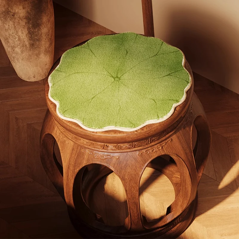 Lotus Leaf Shaped Cushion New Chinese Style Futon Round Stool Butt Pad Floor Seating Meditation Cushion for Party Sofa Sitting