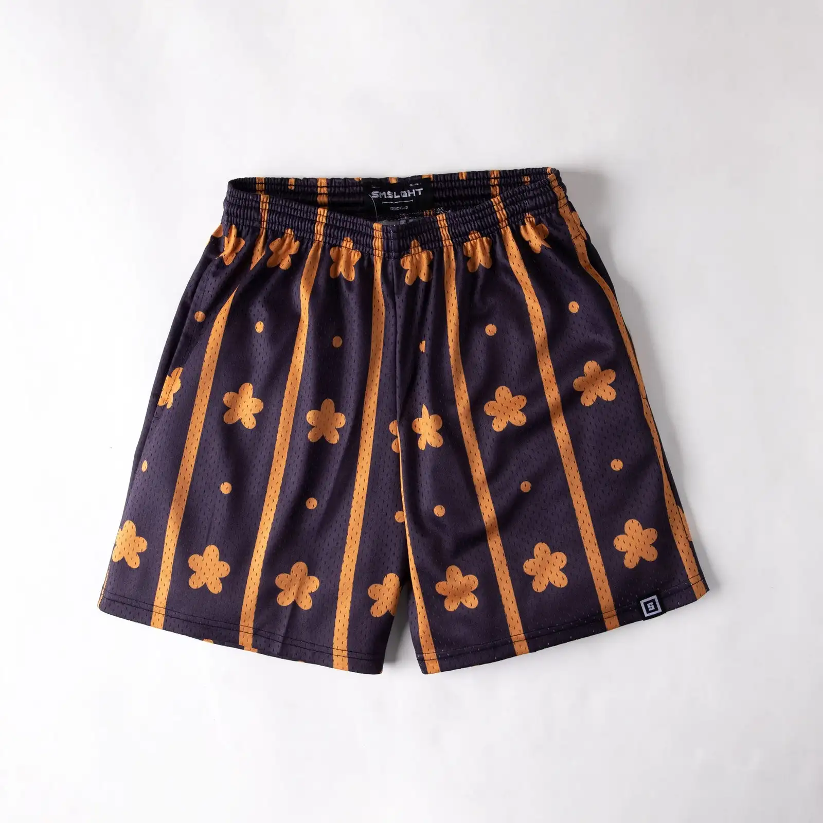 One Piece Nami Tangerine Flower Mesh Shorts Men Women Summer Quick Dry Breathable Sports Gym Casual Jogger Shorts