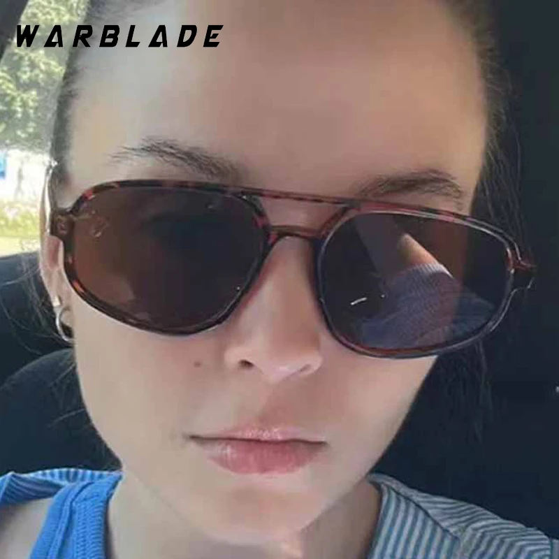 

Vintage Pilot Double Bridge Women's Sunglasses Luxury Brand Design Personality Men Sunglass Outdoor Sports Drive Eyewear UV400