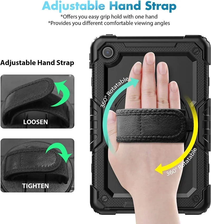 لينوفو تاب M11 M10 3rd Gen TB328FU M9 M8 M10 Plus TB-X606F HD TB-X306F 10.1 مسنده غطاء حزام الكتف للصدمات