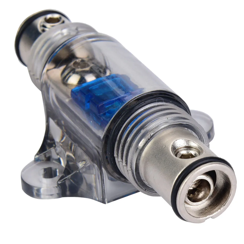 1 In 1 Out 60A Fuse Distribution Block Car Audio Fuses Holder 4/8 Gauge Wire AGU Fuse Holder Fuse Distribution Block Fuse Block