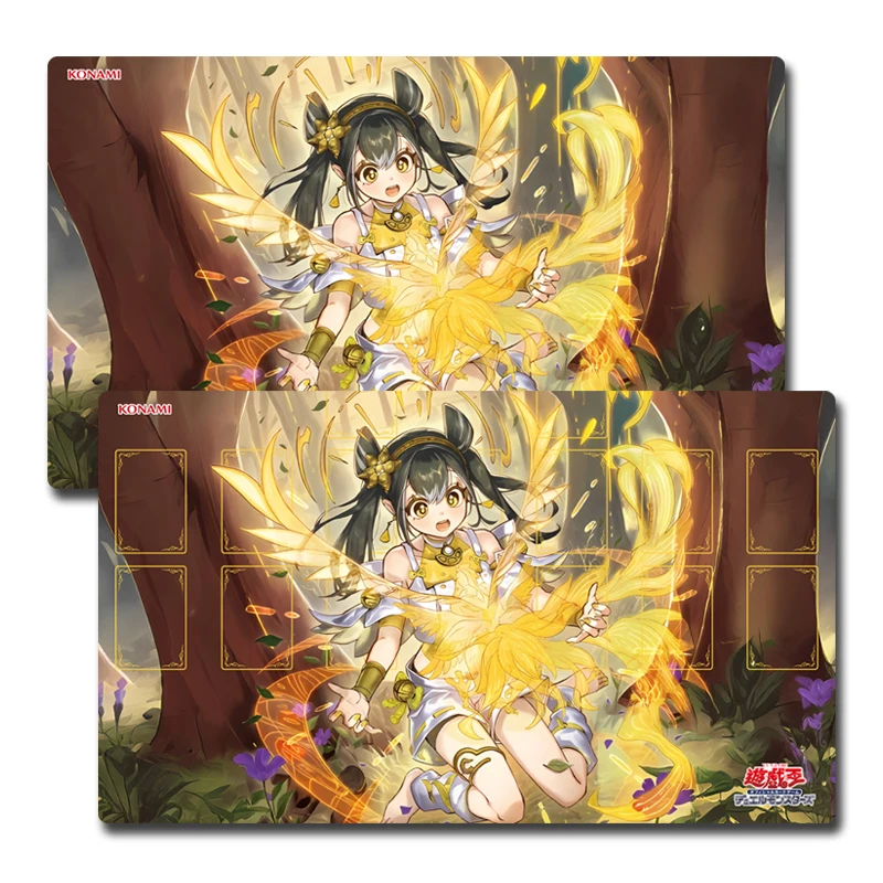 

Игровой коврик Yugioh Arahime The Manifested Mikanko Yu-Gi-Oh! TCG OCG Коллекционные карточные игры Коврик Duel Plate Резиновый коврик для карт Коврик для мыши