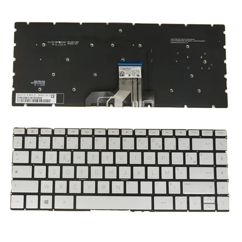 

For HP Envy 13-ag000 13-ah0000 13t-ah100 13t-ah000 13-aq0000 13t-aq0000 French FR Backlit Silver Clavier keyboard