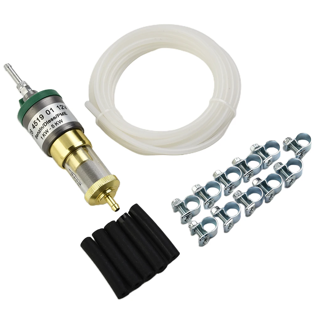 Car Fuel Pump 12V Car Accessories Car Heater Silver & Green Fuel Connction Hose Fuel Line Car Spare Parts High Quality