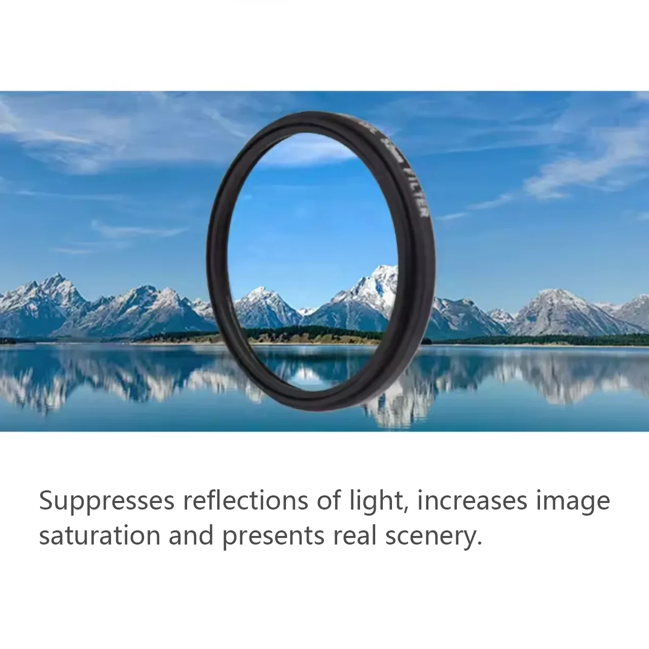 Filtre de caméra pour une image visuelle vive, supprime la réflexion, l'objectif de mise en plis de la caméra, 25.5mm, 37mm