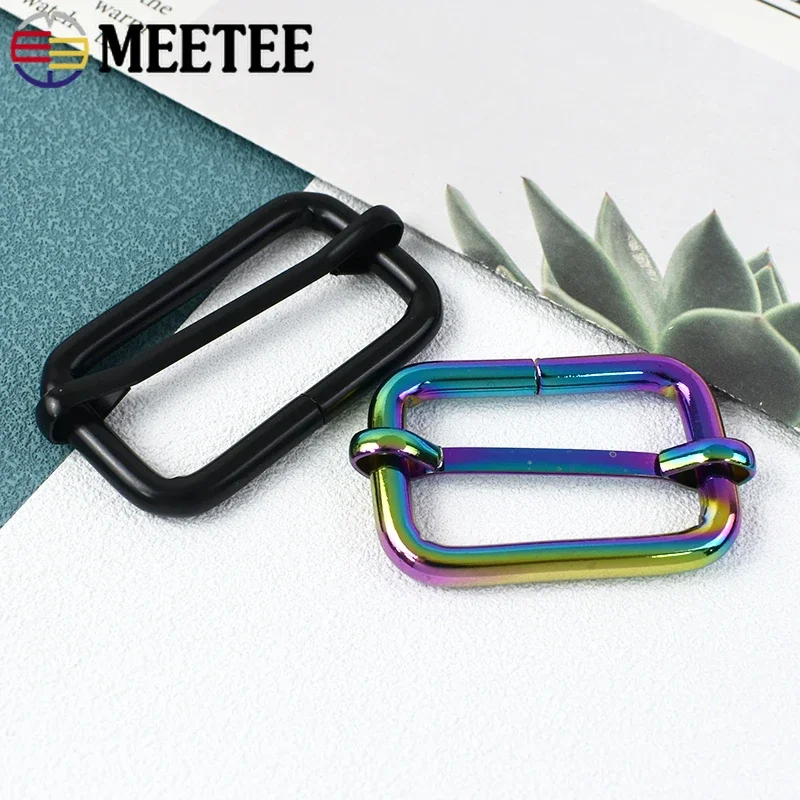 5/10Pcs 13-50mm Belt Buckles Roller Metal Pin Buckle Tri-glides Slider Adjuster Clasp Handbag Strap DIY Garment Accessories