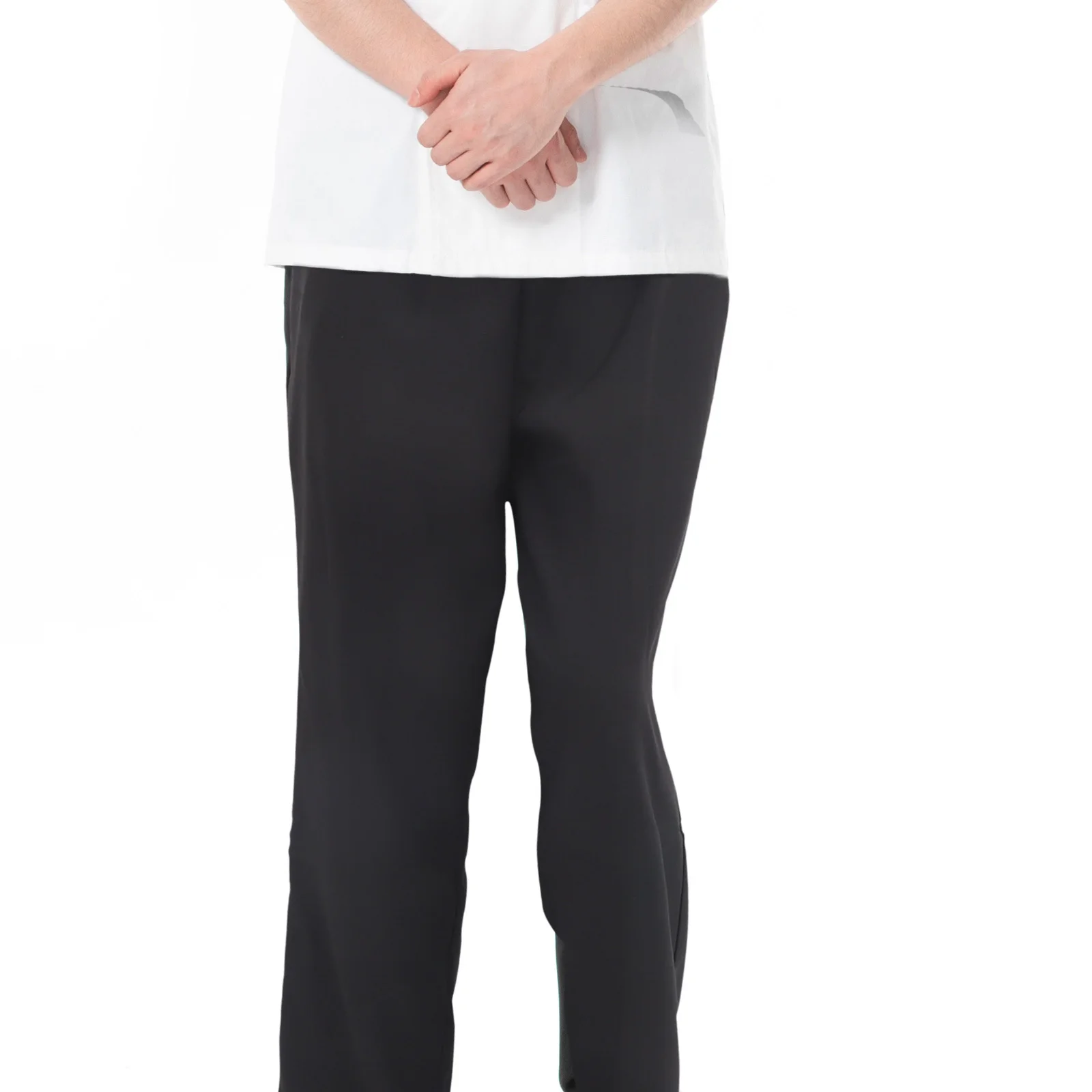 Ademende koksbroek Zwart Restaurant Uniform Werkkleding Losse broek Kantine Werkkleding Heet milieu Praktisch Ideaal