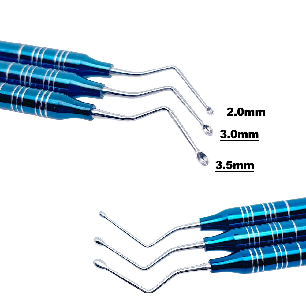 

Dental Surgical Implant Powder Spoon Bone Graft Scoop Curette for Periodontal Cleaning and Fragment Removal