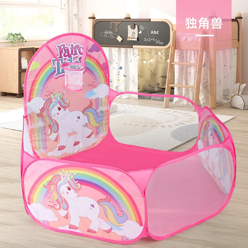 Dobrável playhouse interior crianças bebê casa tenda gabinete pode ser armazenado bola colorida pequena jarro piscina de brinquedos