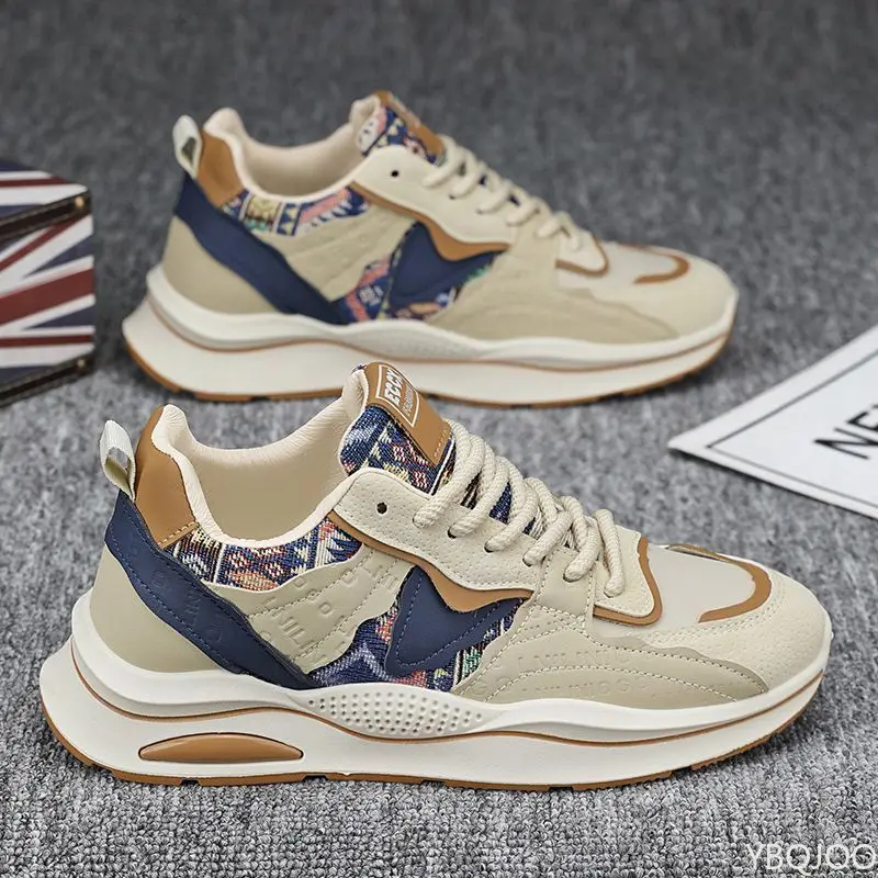 

Fashionable versatile autumn winter new trendy soft soled men's shoes casual comfortable shoes men's height increasing sneakers