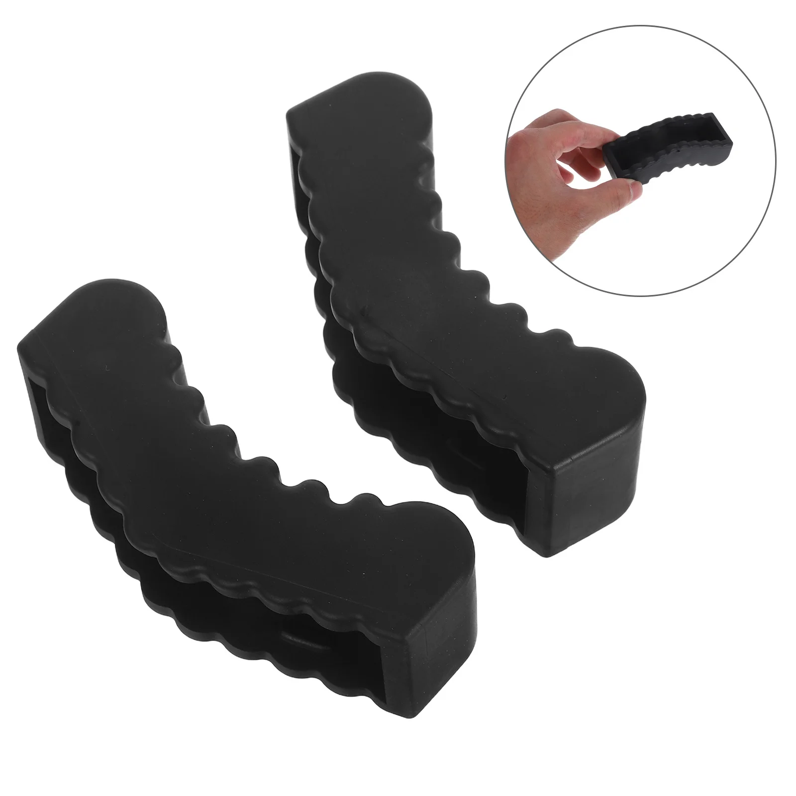 

2pcs Rubber Jack Pad Anti-Slip Car Lift Floor Adapter For Jack Stands Heavy Duty Lifting Protection With Rail Design Enhanced