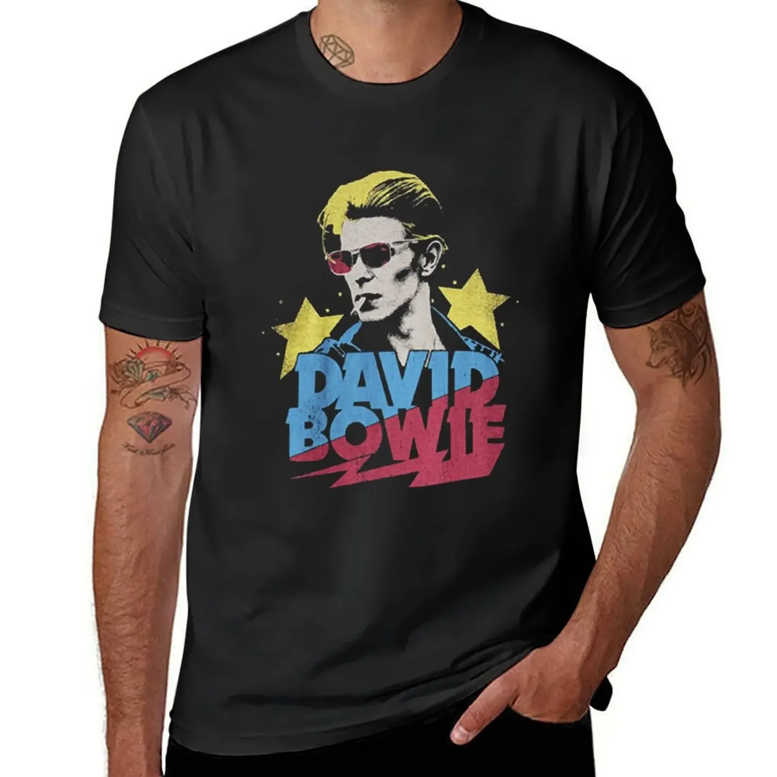 

bowie rock T-Shirt anime clothes animal prinfor boys blanks rapper graphic tees clothing for men