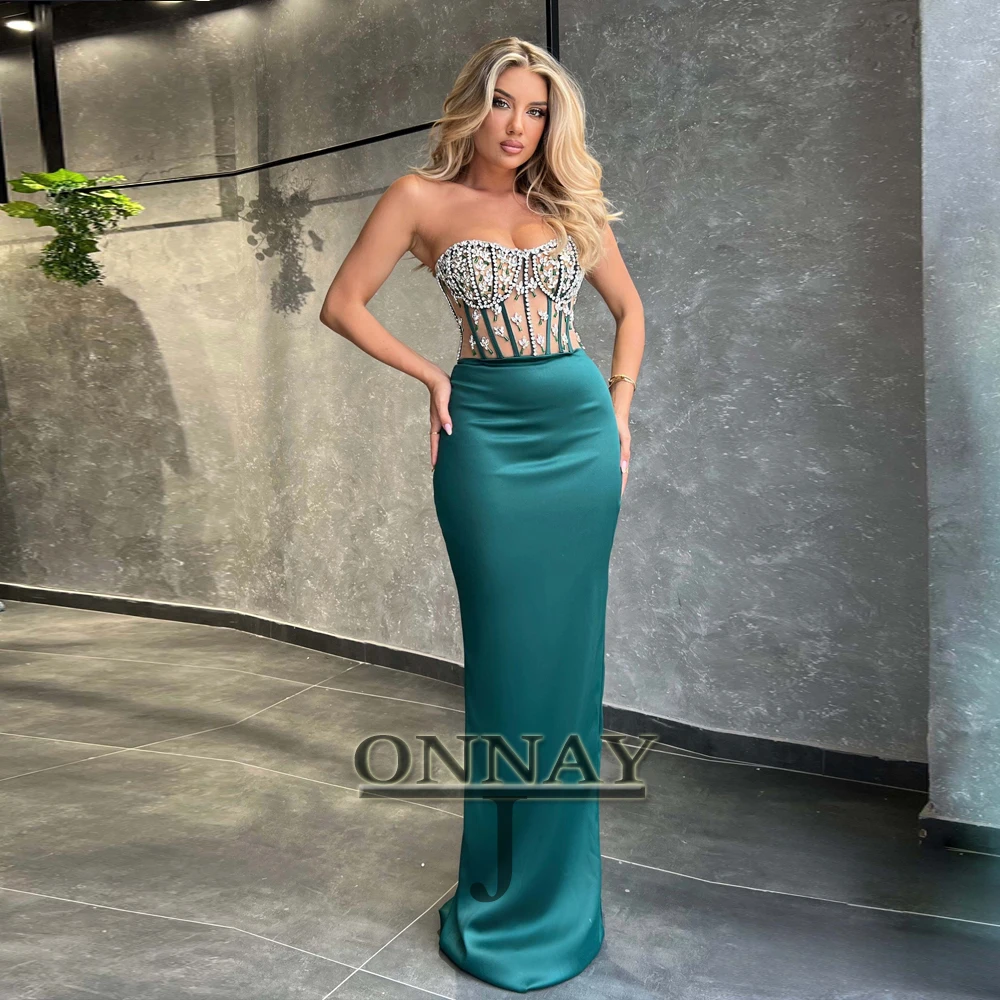 

Customized Classic Sweetheart Saudi Arabric Prom Dresses Mermaid Illusion Pageant Gala Formal Gown Bespoke Robes De Soiree Plus