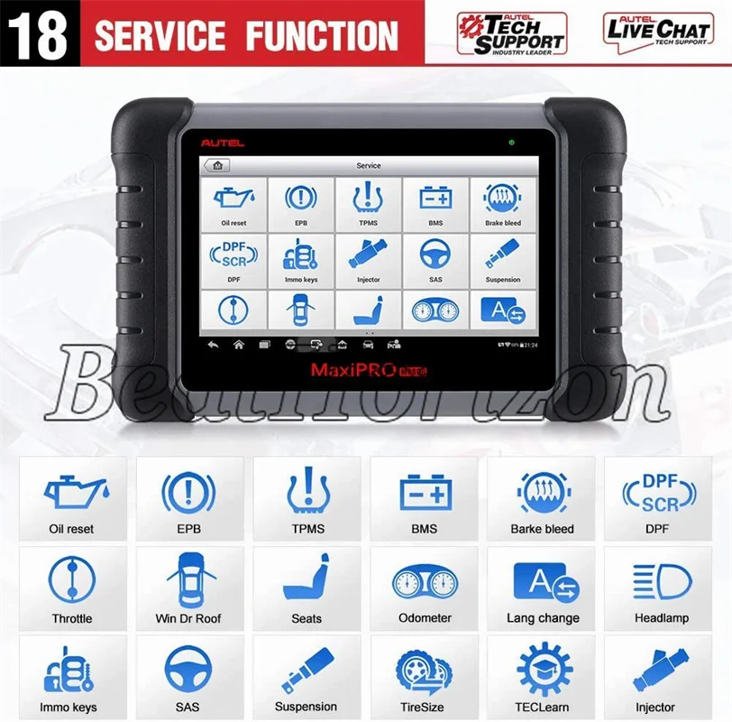 MaxiCOM MK808TS OBD2 Bluetooth Scanner Car Diagnostic Scan Tool OBD 2 Code Reader Programing TPMS Sensor PK MK808 MP808