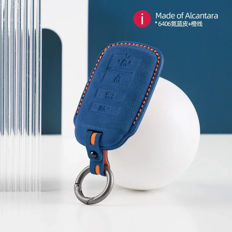 

Suede Car Key Holder Case Cover for Kia K900, Sorento, Cadenza, K7, K35