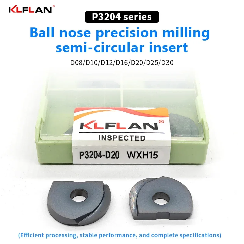 

CNC Semi-Circle Grooving Milling Insert P3204-D08 P3204-D010 P3204-D012 P3204-D016 P3204-D020 For Steel And Cast Iron Machining