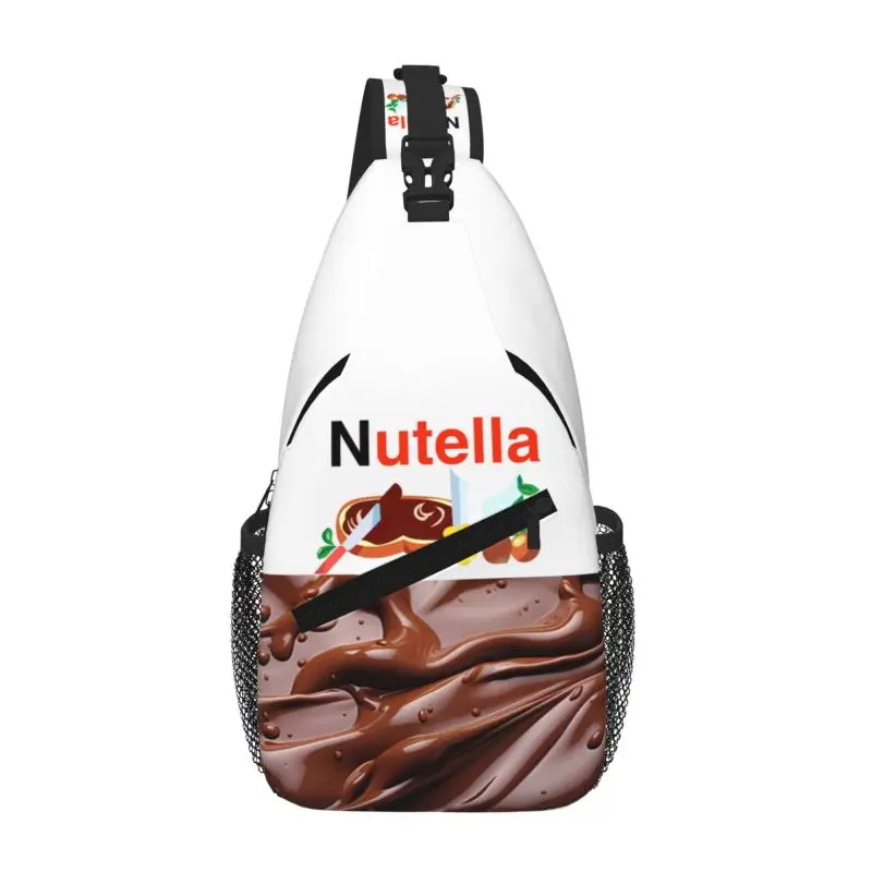 

Шоколадная нагрудная сумка Nutellas, индивидуальный рюкзак через плечо для мужчин, дорожный рюкзак