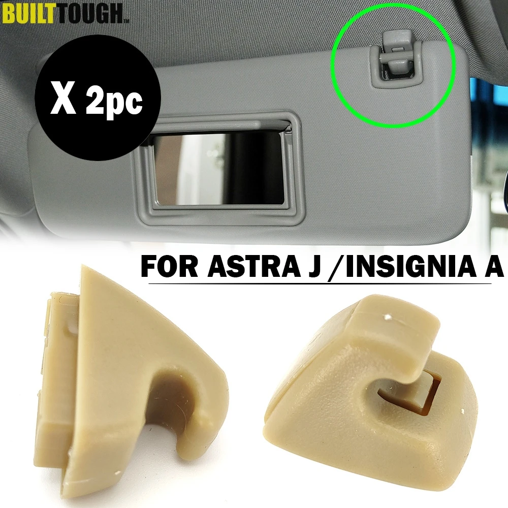 2 Sun Visor Clip For Holden Barina Volt For Opel Vauxhall Astra J K Insignia A B Karl Mokka Crossland X Ampera Zafira Tourer C