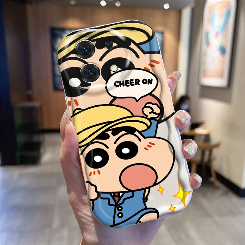 Anime C-Crayones S-Shins-chanes For Xiaomi Redmi Note 13 12 12S 11S 11 10 9 8 10A 9C 9T Pro Plus 5G Wave Oil TPU Phone Case