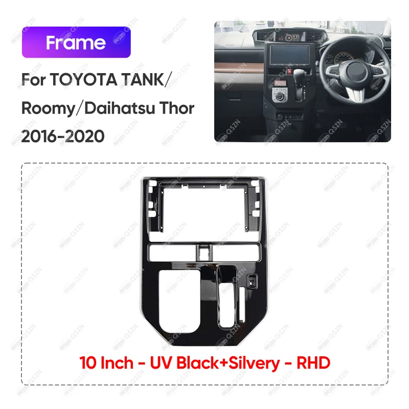 For TOYOTA TANK/Roomy/Daihatsu Thor 2016-2020 10.1I NCH Car Radio Android Stereo Audio Screen Navigation Frame (RHD)