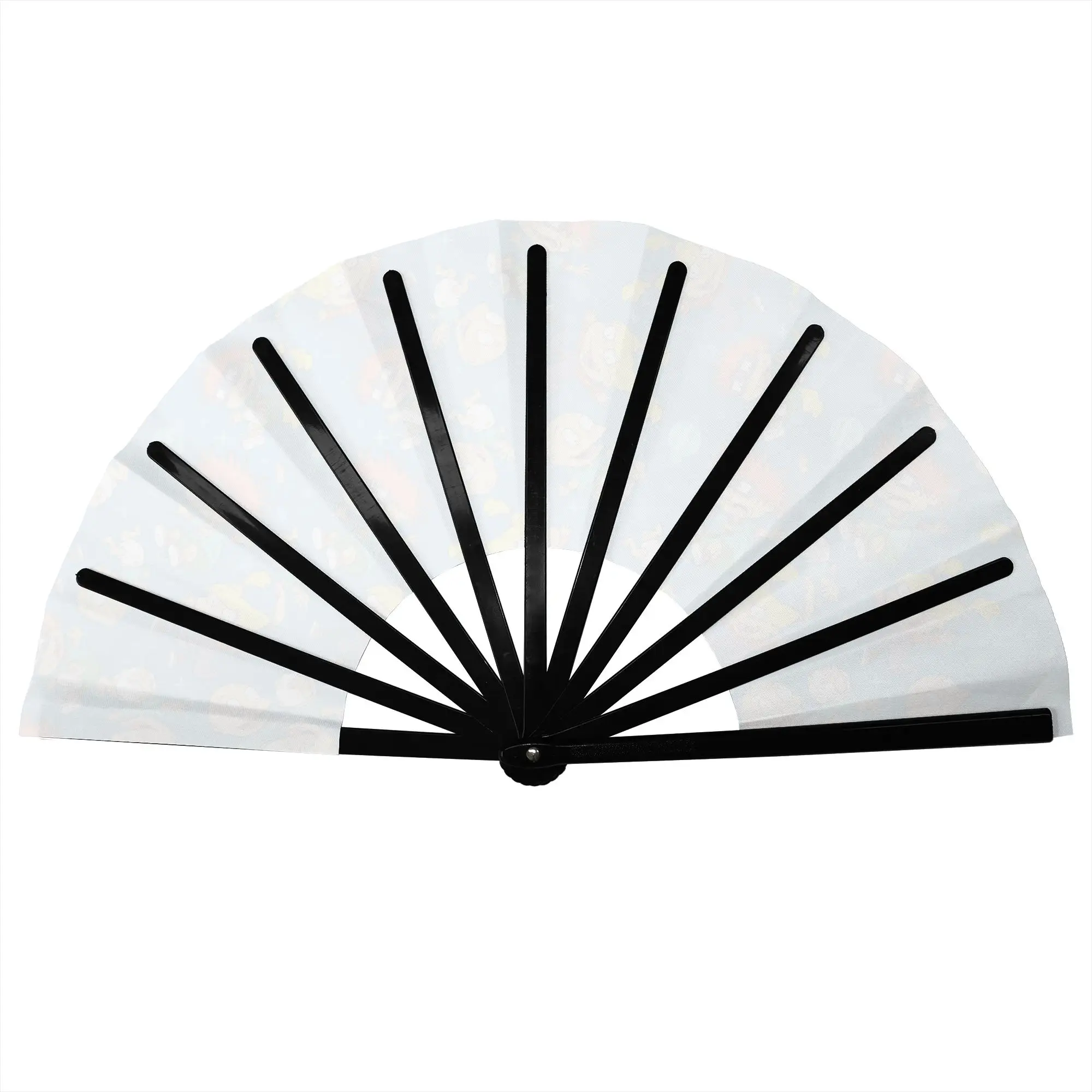 Cute R-Rugrats Child Stylish Hand Fan  Men Cartoon Character  Printed Polyester Fan Trendy For Dancing Gift