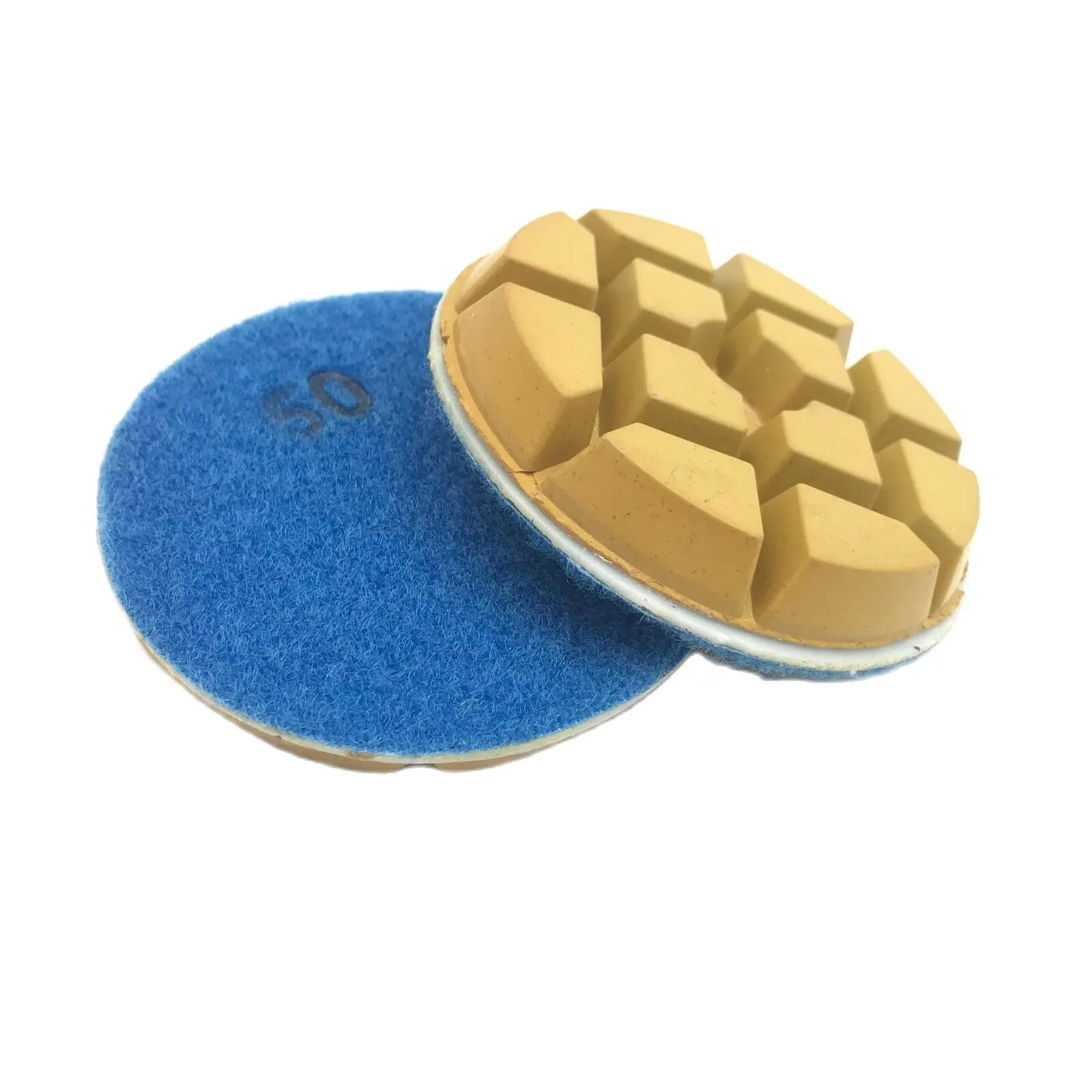 Almofadas de polimento para piso de diamante 3 ", disco molhado de resina para pedra de concreto
