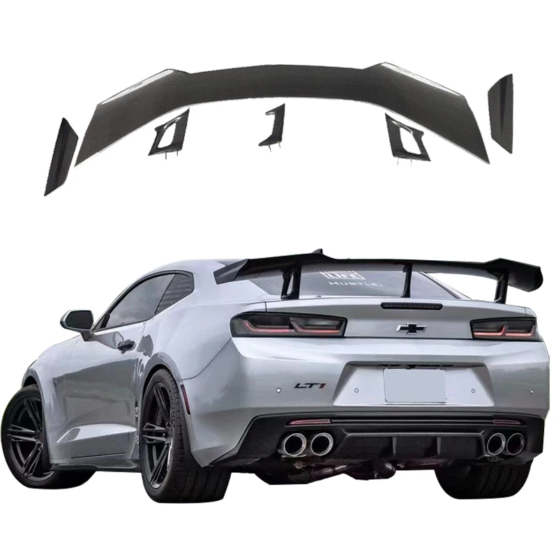 

ZL11LE Style Real Carbon Fiber Rear Wing Spoiler Blade For Chevrolet Camaro 16-19 Spoiler