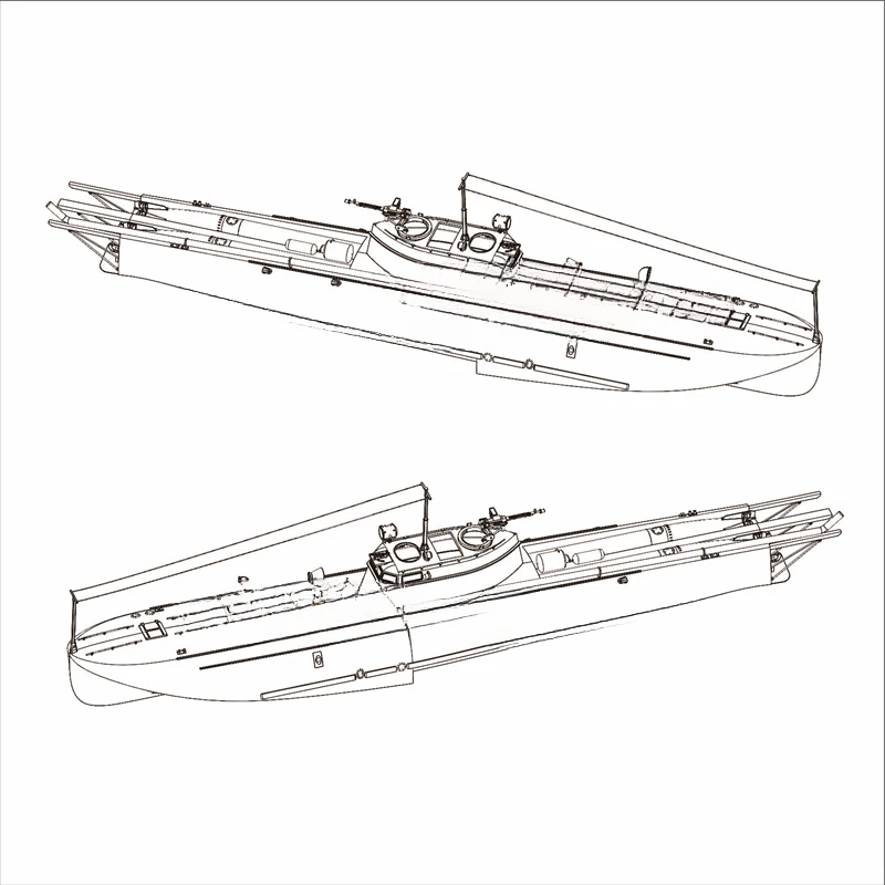 B-M 1:16 Soviet G5 (grid 5) torpedo boat making kit