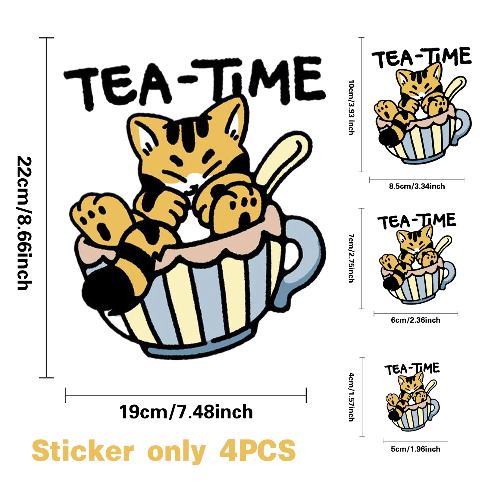 

Cute Little Tiger UV DTF Cup Wraps Bottle Sticker for Glass Libbey Can Bottle Selfadhesive Washable Waterproof DIY Custom