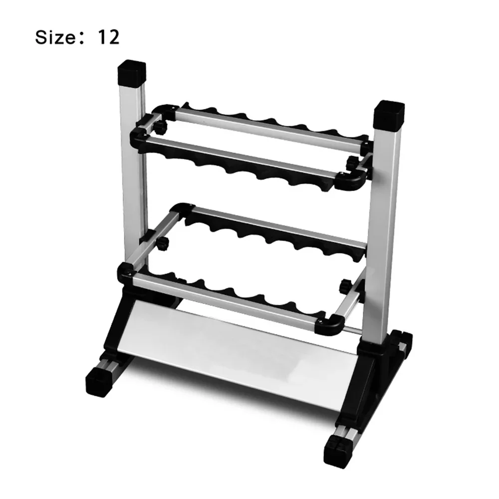 SPORTSHUB Aluminum Alloy Fishing Rods Display Rack Rods Storage Shelf Bracket Stand Supporting Fishing Tackle Tools FT0086