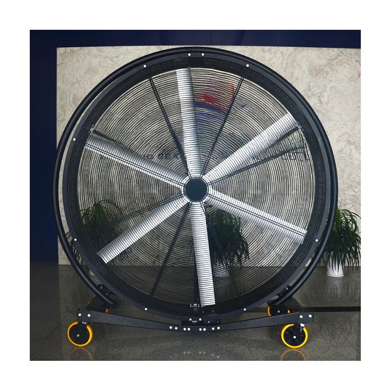 

Large industrial floor fan can shake the head workshop