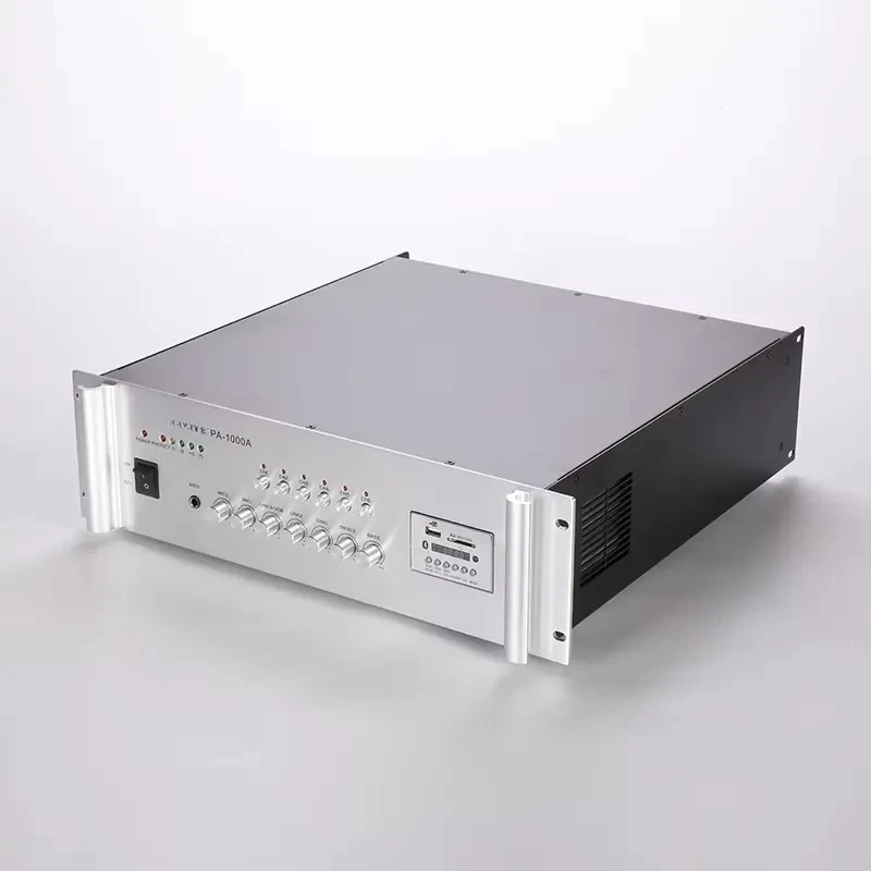 CHINAS PA-2000A 100V/70V/8 Output Fire Linkage Alarm Power Amplifier Single-Channel 2000W Aluminum Alloy Integrated Network