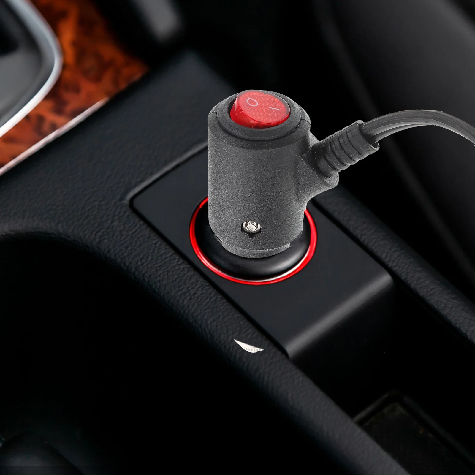 

12V24V Universal Cigarette Lighter Extension Cable for Car Trucks Dual Voltage Support Extended Power Cord for in-Car