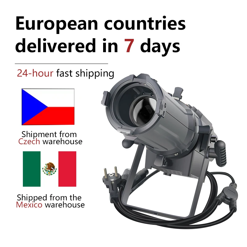 100W Mini Variable Zoom Ellipsoidal  DMX Zoom Profile Surface Studio DJ CLUB DMX LED Leko for  Light Show