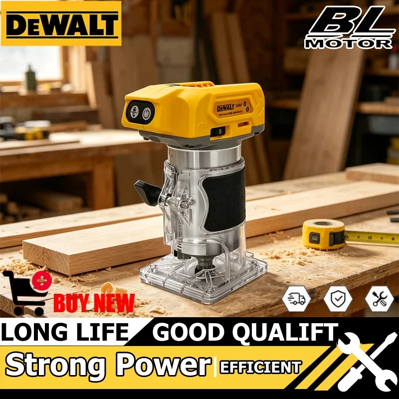 

Беспроводной фрезер Dewalt с бесщеточным двигателем, 33000 об/мин, для обработки дерева, гравировки и нарезки пазов